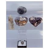 Rare 5pc Natural Dendritic Silicate Collection – Dendritic Opal, Agate & Quartz.   8.6 oz / 243 g.