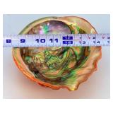 Iridescent Red Abalone Shell - Polished Mother of Pearl Display Piece.   15.7 oz / 446 g.