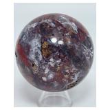 Natural Mexican Banded Agate Sphere Polished "Crazy Lace" Healing Crystal Ball.   15.4 oz / 437 g.