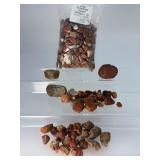 Large Lot of Raw Lake Superior Agates – Rough Tumbling Material.   1 lb 12 oz / 795 g.