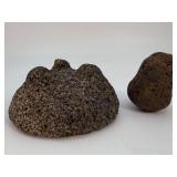 Authentic Hand-Carved Volcanic Stone Molcajete (Mortar & Pestle).   2 lbs 1.1 oz / 940 g.