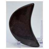 Large Silver Sheen Obsidian Moon – Protection & Grounding Crystal Altar Decor.   4.2 oz / 120 g