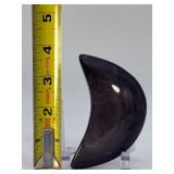 Large Silver Sheen Obsidian Moon – Protection & Grounding Crystal Altar Decor.   4.2 oz / 120 g