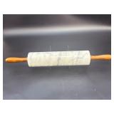 Professional Marble Pastry Set: 10" Rolling Pin & Matching 16x20 Pastry Board