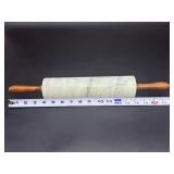 Professional Marble Pastry Set: 10" Rolling Pin & Matching 16x20 Pastry Board