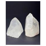 Pair of Raw Clear Quartz Crystal Points - Natural Untreated Specimen.   1 lb 10.6 oz / 756 g.