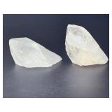 Pair of Raw Clear Quartz Crystal Points - Natural Untreated Specimen.   1 lb 10.6 oz / 756 g.