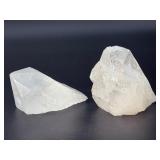 Pair of Raw Clear Quartz Crystal Points - Natural Untreated Specimen.   1 lb 10.6 oz / 756 g.