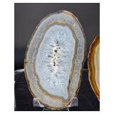 Set of 6 Premium Polished Agate Slices – Natural Banded Geode Slabs.   1 lb 6.9 oz / 650 g.