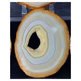 Set of 6 Premium Polished Agate Slices – Natural Banded Geode Slabs.   1 lb 6.9 oz / 650 g.