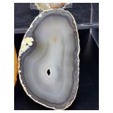 Set of 6 Premium Polished Agate Slices – Natural Banded Geode Slabs.   1 lb 6.9 oz / 650 g.