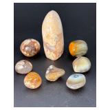 Exquisite Collection of Natural Madagascar Flower & Eye Agate Specimens.   15.2 oz / 432 g.