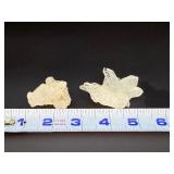 Pristine Arkansas Clear Quartz Crystal Cluster Set (2 Specimens).   2.6 oz / 75 g.