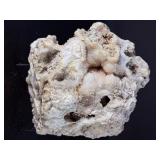 Natural Druzy Quartz Geode Cluster on Lace Agate Matrix