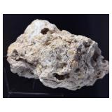 Natural Druzy Quartz Geode Cluster on Lace Agate Matrix