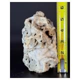 Natural Druzy Quartz Geode Cluster on Lace Agate Matrix