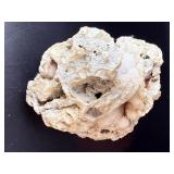 Natural Druzy Quartz Geode Cluster on Lace Agate Matrix