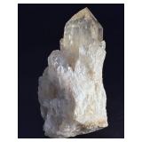 Natural Clear Quartz Crystal Cluster Specimen - Large Primary Point & Rainbow Inclusions.     1 lb 13.3 oz / 831 g.