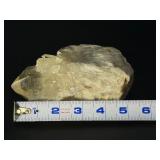 Natural Clear Quartz Crystal Cluster Specimen - Large Primary Point & Rainbow Inclusions.     1 lb 13.3 oz / 831 g.