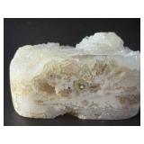 Druzy Quartz Geode Specimen with Banded Agate Base.   4 oz / 115 g.