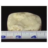 Druzy Quartz Geode Specimen with Banded Agate Base.   4 oz / 115 g.