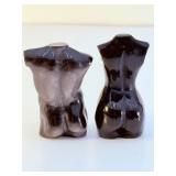 Stunning Hand-Carved Obsidian Torso Sculptures - Male & Female Set.   5.2 oz / 149 g.