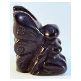 Set of 3 Hand-Carved Gemstone Butterfly Fairies – Sodalite, Moss Agate & Amethyst.   4 oz / 116 g.