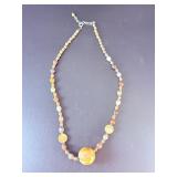 Handcrafted Natural Petrified Wood Statement Piece – Warm Amber & Ochre Tones