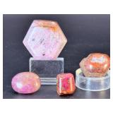 Rare Natural Ruby Corundum Collection | 4 Unique Specimens.   4.7 oz / 136 g.