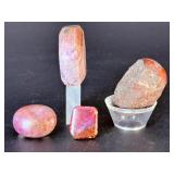 Rare Natural Ruby Corundum Collection | 4 Unique Specimens.   4.7 oz / 136 g.