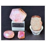 Rare Natural Ruby Corundum Collection | 4 Unique Specimens.   4.7 oz / 136 g.