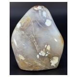 Stunning Polished Flower Agate Freeform – Natural Sakura Agate Specimen.   2 lb 5.1 oz / 1 kg 52 g.