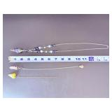 Set of 3 Metaphysical Crystal Pendulums & Necklace