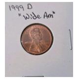 Error Coin - 1999D "Wide AM