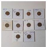 Wheat Pennies Mixed Dates (1952-1958)