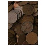 2 Pounds of Wheat Pennies - Mixed Dates