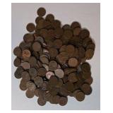 2 Pounds of Wheat Pennies - Mixed Dates