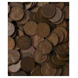 2 Pounds of Wheat Pennies - Mixed Dates