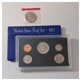 1971 US  Proof Set and 1981 Kennedy Half Dollar