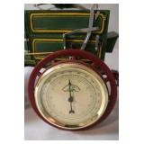 Danbury Mint "John Deere Weather Wagon"  Metal - 14"L x 6"H x 5"W - Barometer/Thermometer  -VERY  RARE