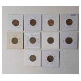 Wheat Pennies Mixed Dates (1952-1958)