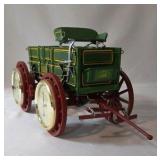 Danbury Mint "John Deere Weather Wagon"  Metal - 14"L x 6"H x 5"W - Barometer/Thermometer  -VERY  RARE