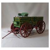 Danbury Mint "John Deere Weather Wagon"  Metal - 14"L x 6"H x 5"W - Barometer/Thermometer  -VERY  RARE