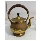 Vintage Ornate Brass Tilting Teapot on Stand w/ Burner