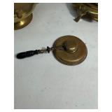 Vintage Ornate Brass Tilting Teapot on Stand w/ Burner