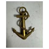 Antiqued Brass Anchor Door Knocker