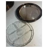 Lot of Silver Plates & Bowl With Lid