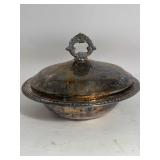 Lot of Silver Plates & Bowl With Lid