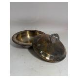 Lot of Silver Plates & Bowl With Lid