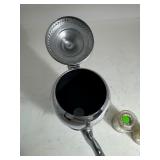 Keystoneware Chromium Plated Tea Pot USA & Candle Holders